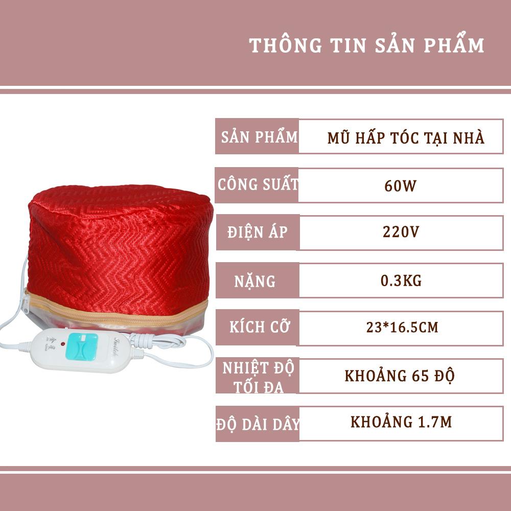 Mũ hấp tóc cao cấp, kích nhiệt tại nhà.