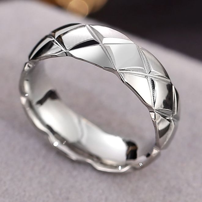 Nhẫn coco ring siêu xinh cao 4mm thép không rỉ
