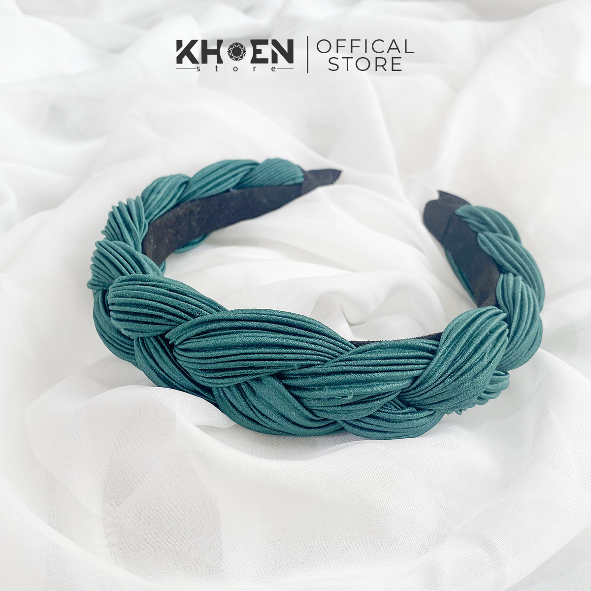 Cài tóc - Băng đô dạng mấn bính sọc xếp li (Nhiều màu) - Khoen Store
