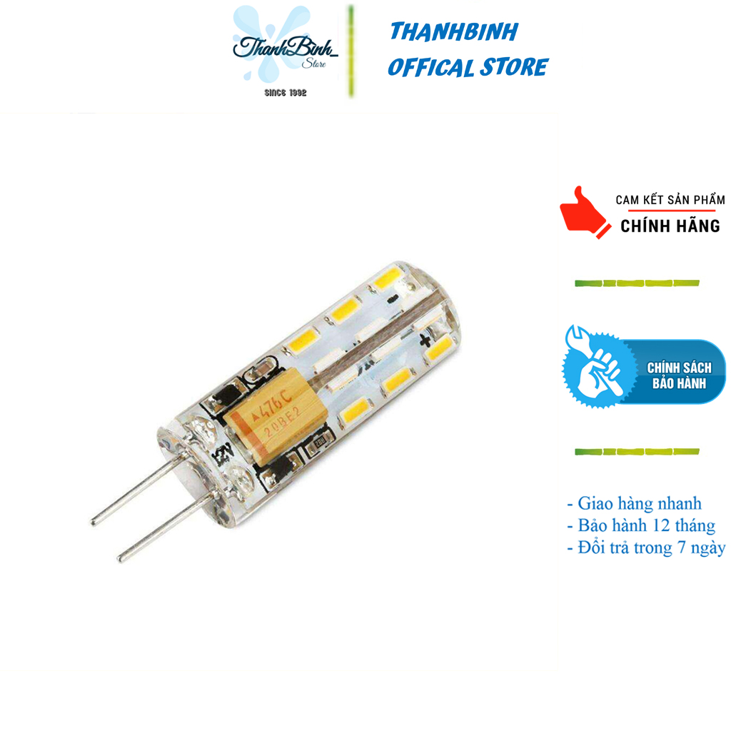 Bóng đèn led chân cắm/ chân ghim thay thế cho đèn thờ- áng sáng vàng