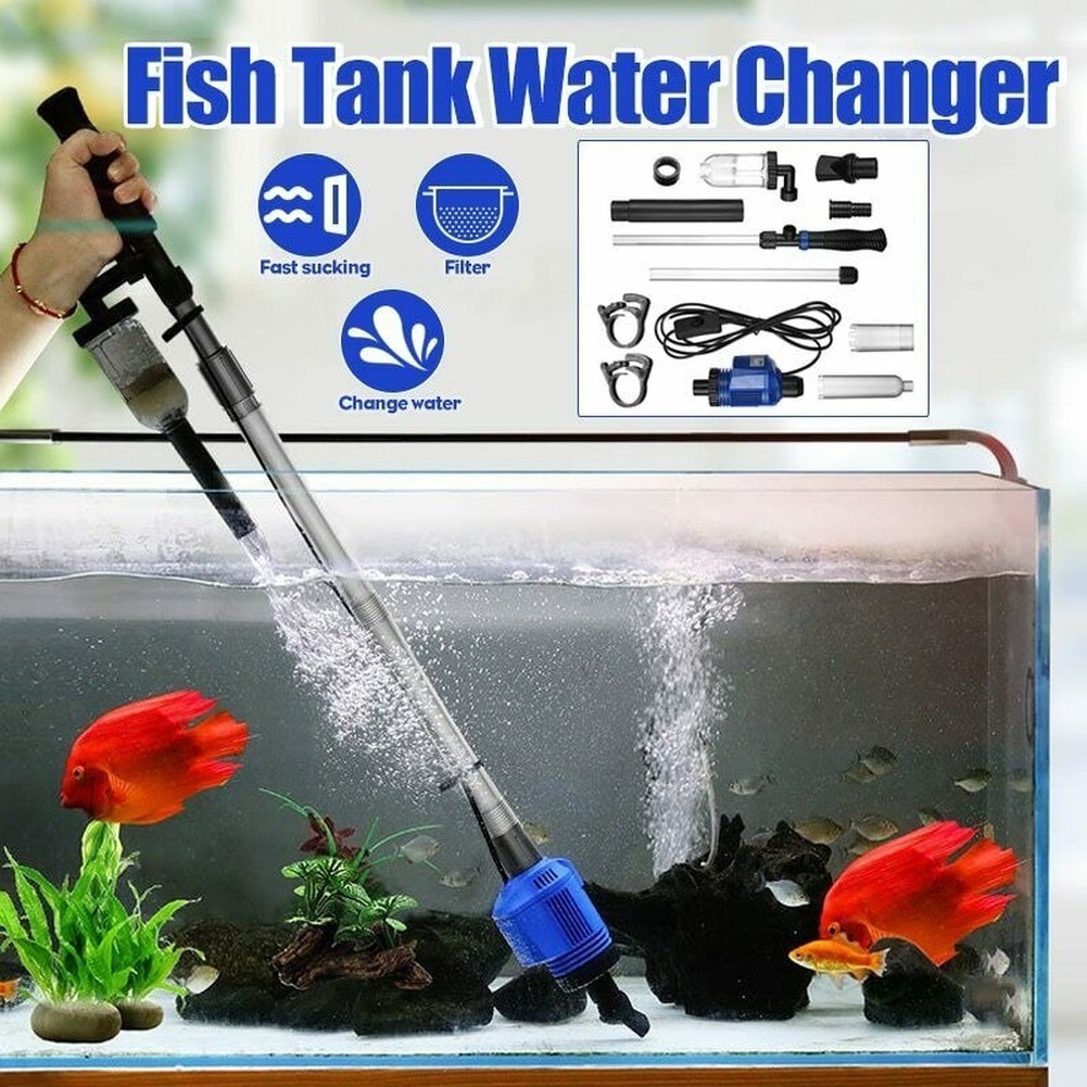 16W 1.2M Electric Aquarium Water Change Pump Cleaning Tools Water ...