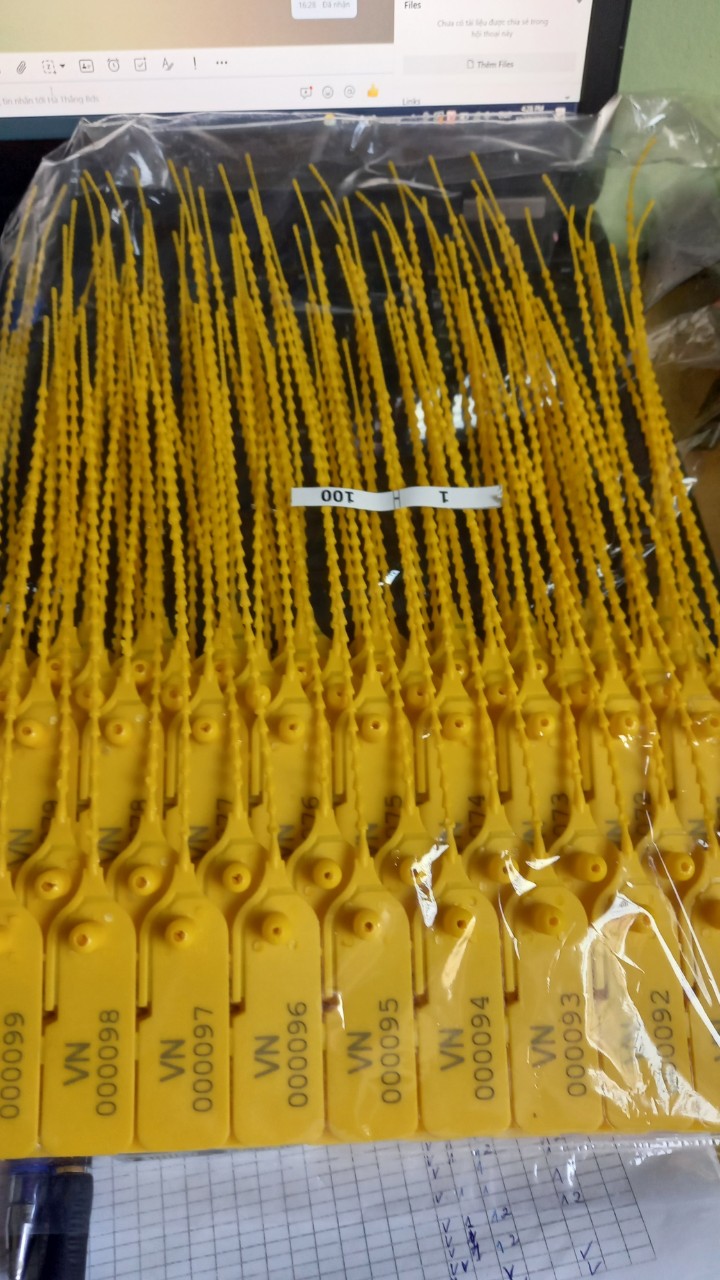 Set 100 seal niêm phong dây đót trúc <Miễn phí in logo từ 1000 chiếc>