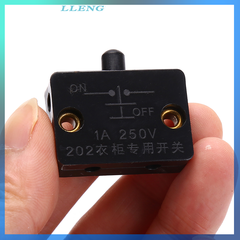 LLENG Closet Cabinet Light Automatic Reset Switch Home Cabinet Door Control Switch