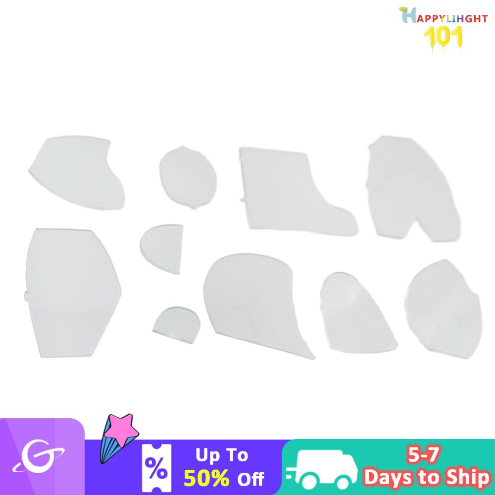 10Pcs Memory Bear Sewing Set Acrylic DIY Templates Quilting Templates Template Sewing Cutting Ruler for Adults Children