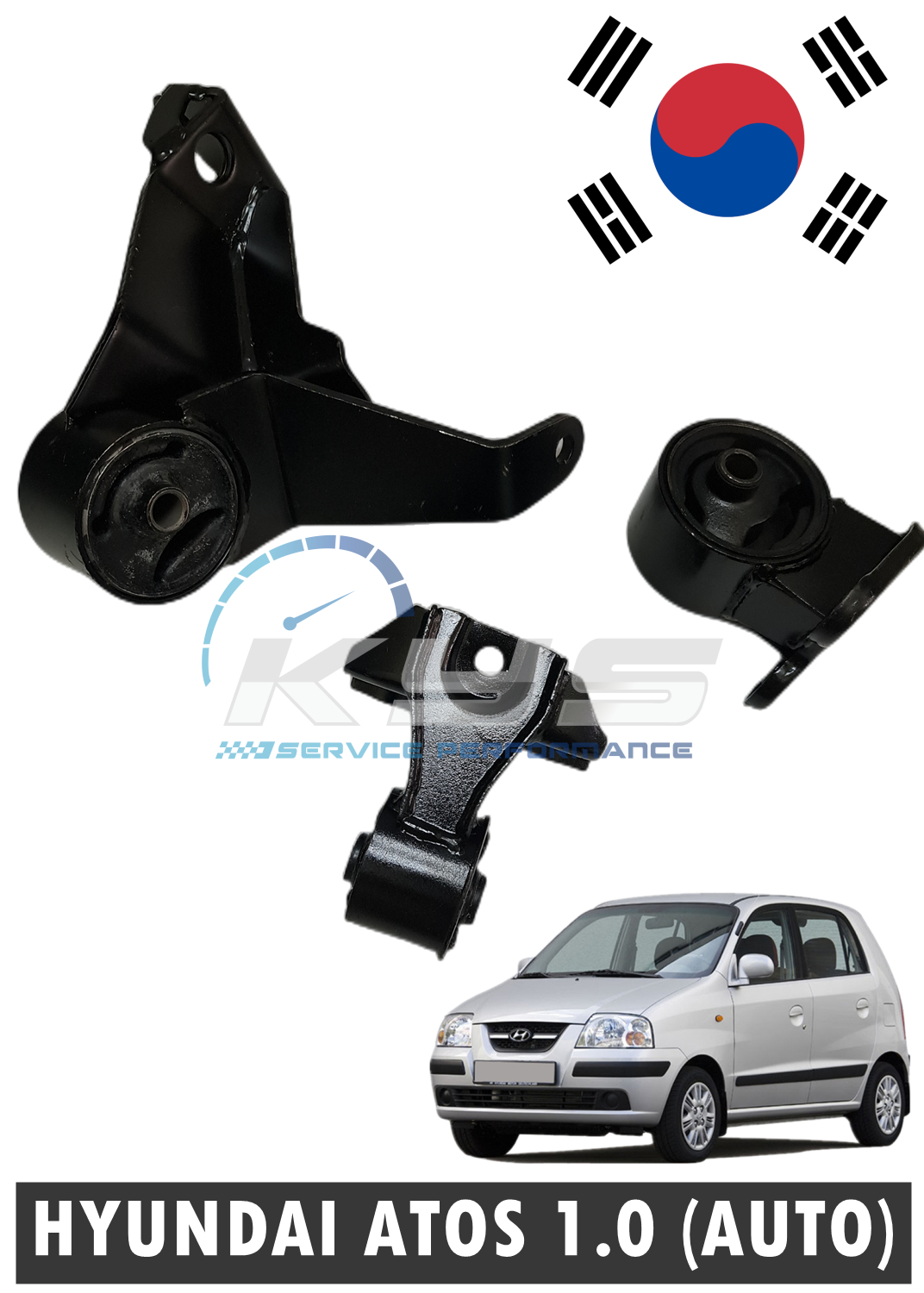 🔥12 month WARRANTY🔥 OEM KOREA # ENGINE MOUNTING SET # HYUNDAI ATOS 1.0 ...