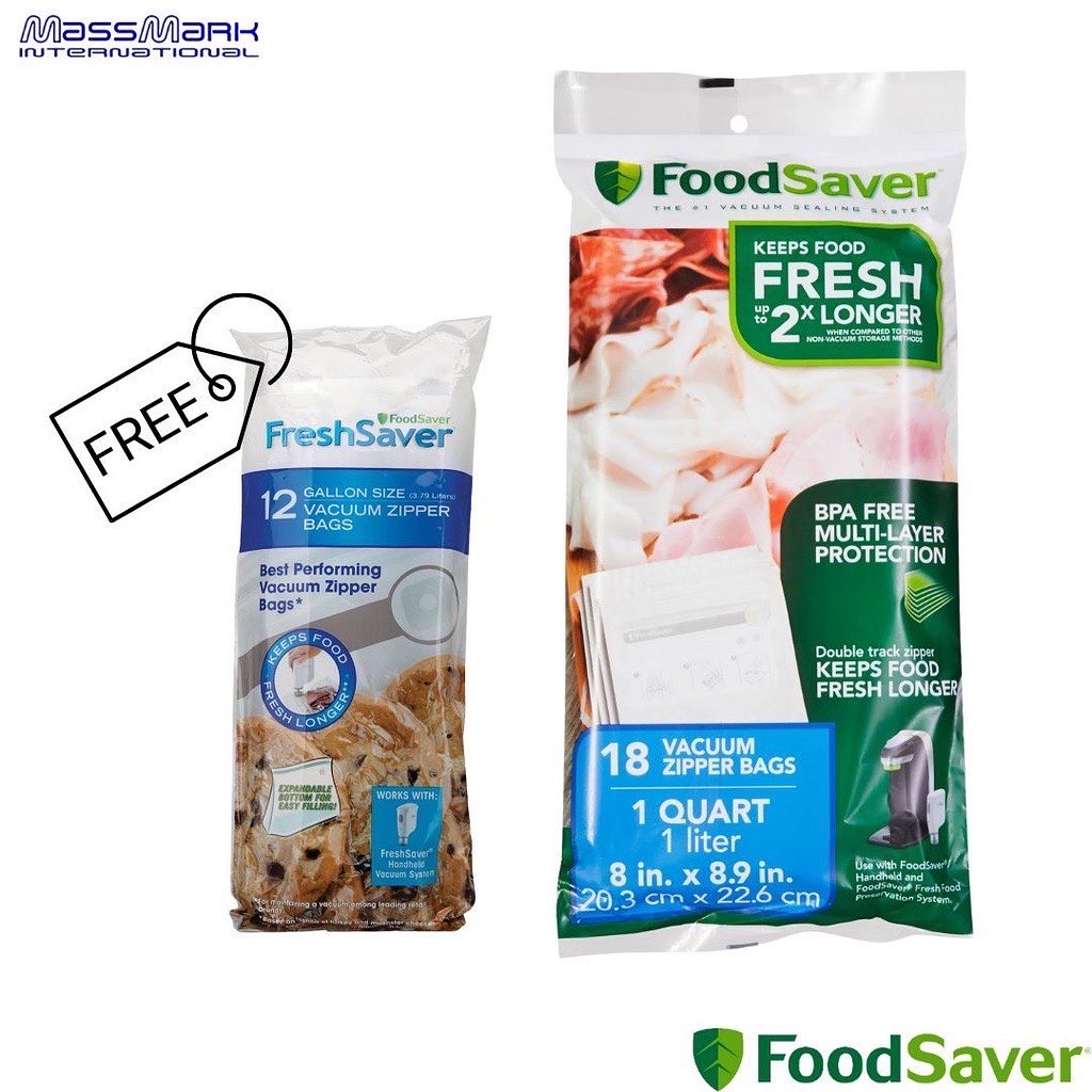 FoodSaver® Gallon Zipper Bag FSFRBZ0336NP Lazada