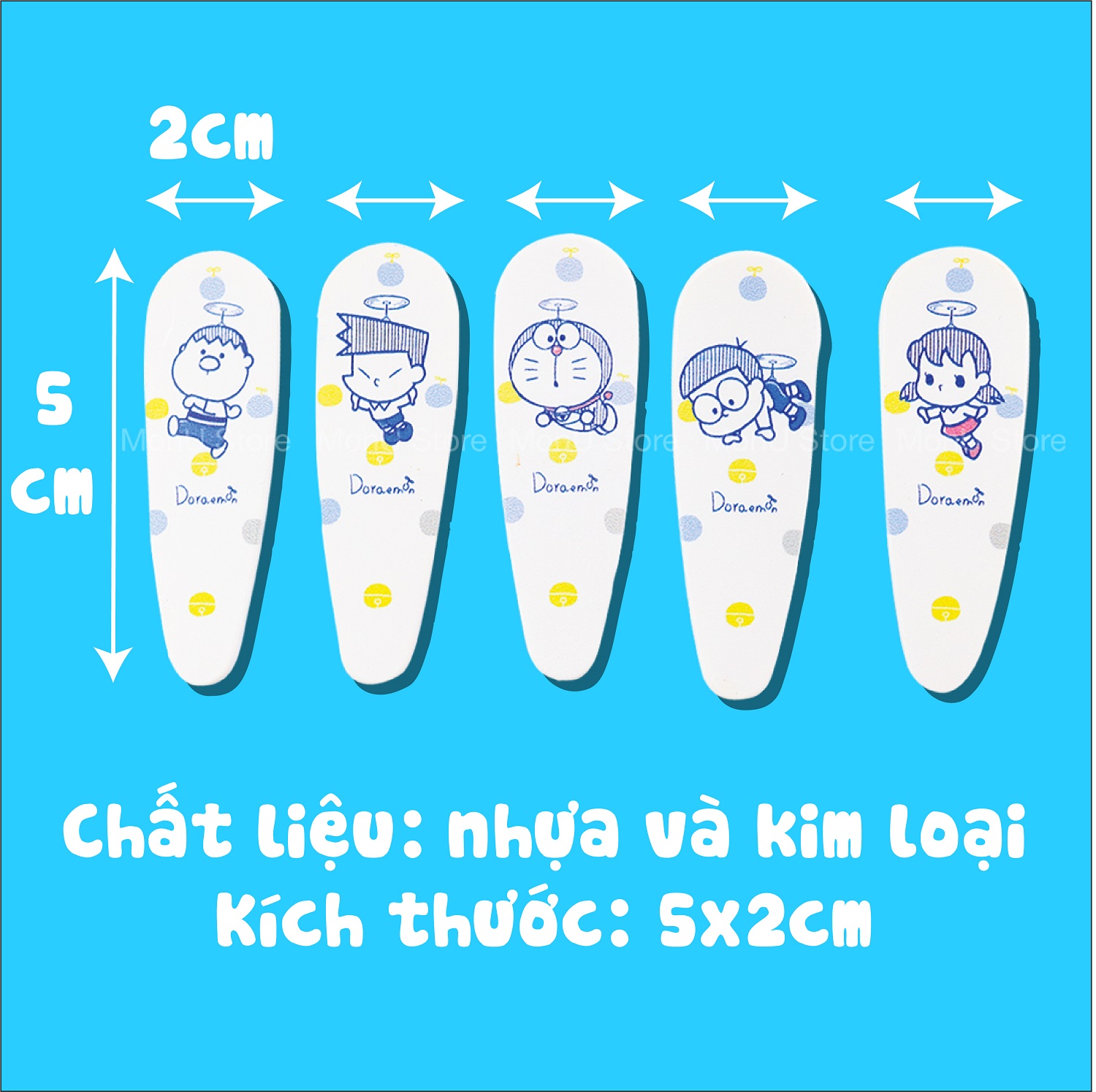 Kẹp tóc bấm DORAEMON DOREMON dễ thương cute MON0277
