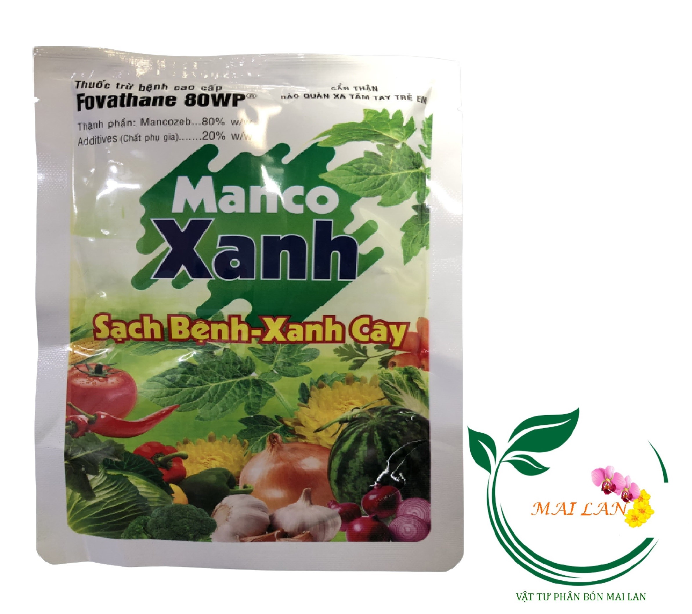 Phân bón manco xanh - fovathane 80wp sạch bệnh xanh cây - #310a# 100g