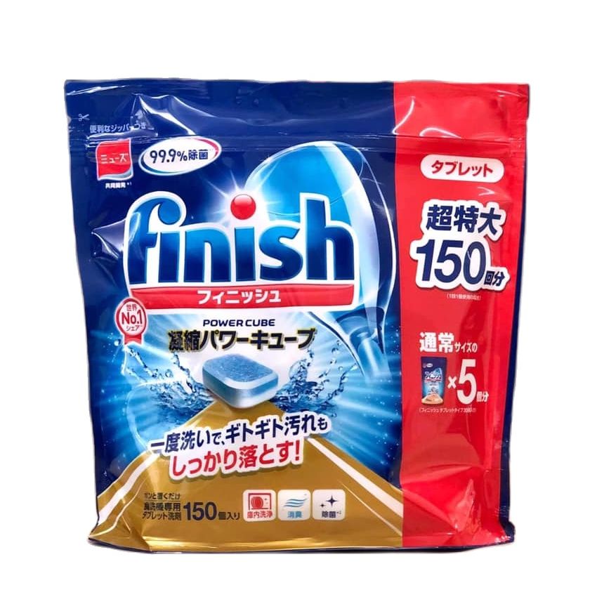 Viên rửa bát finish 150 viên japan hoặc muối rửa bát finish 1.2kg hoặc Nước làm bóng 400ml