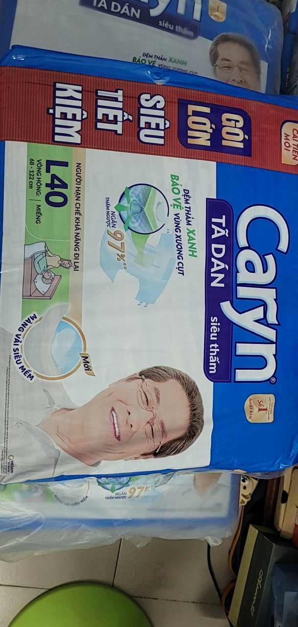 Tã dán người lớn Caryn M40/L40/XL20