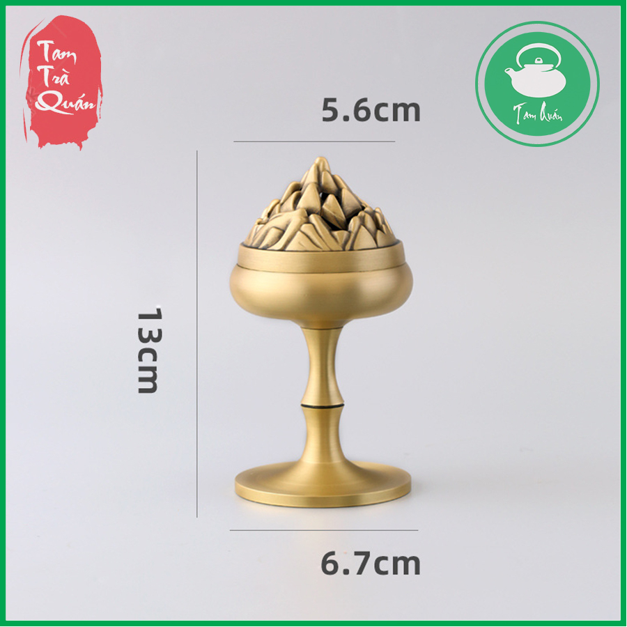 Lư đồng xông trầm búp hoa