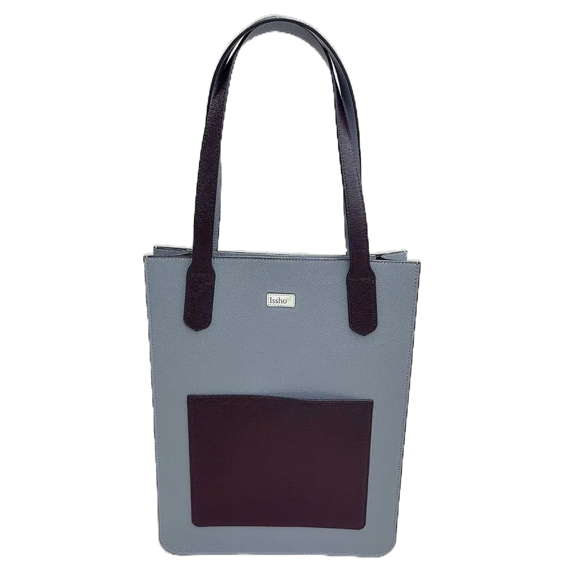 Túi tote xách Laptop Da thật phối 2 màu