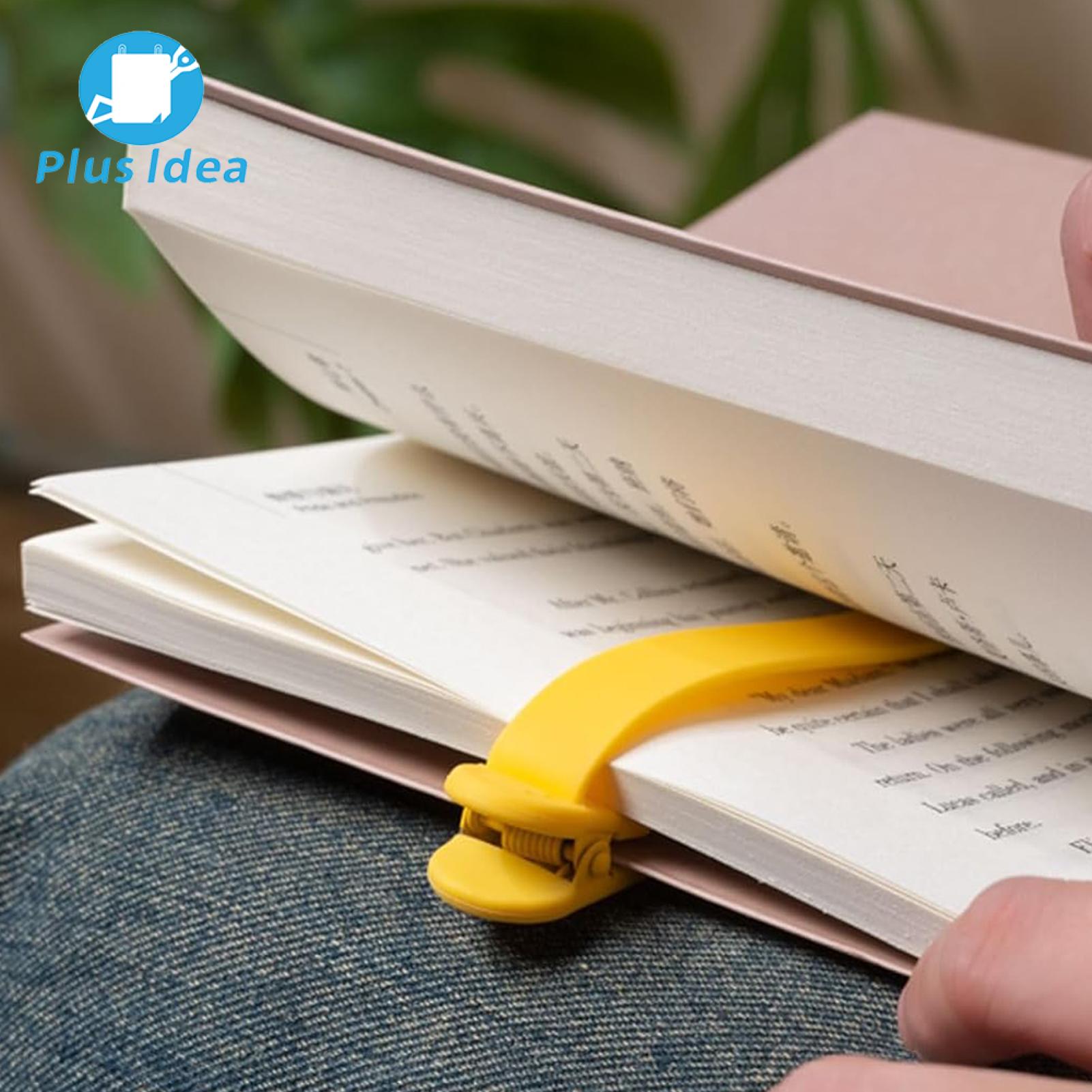 Plus Idea Elastic Bookmark Multifunctional Reading Bookmark Smart Silicone Book Marker Lightweight Portable Page-following Bookmark for Easy Reading Vertical Book Clip for Convenient Use