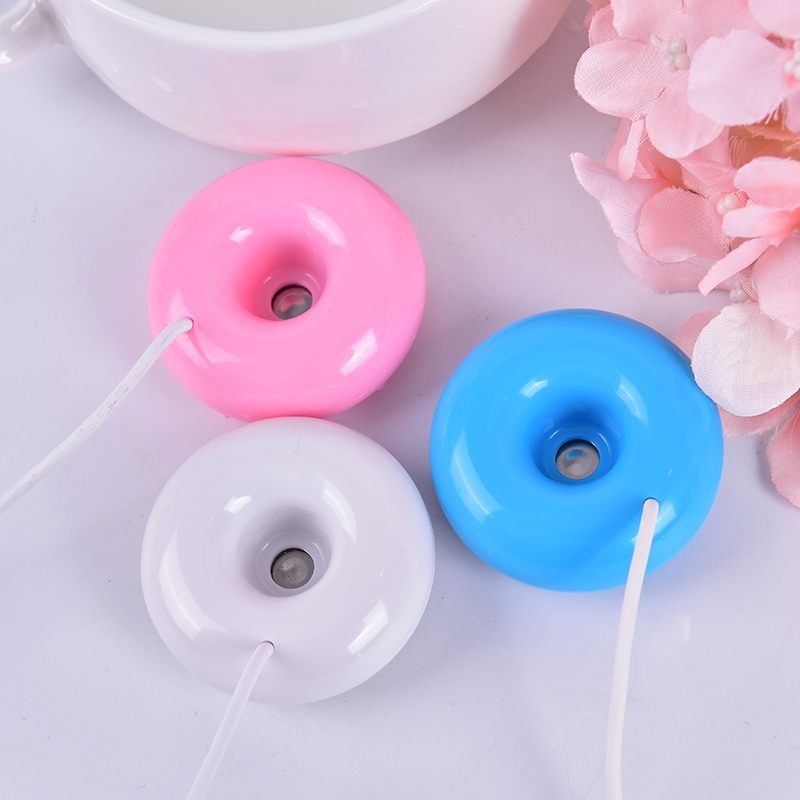 1pc Mini Portable Donuts Humidifier USB Air Purifier Aroma Diffuser Steam Gift HAIYU. 