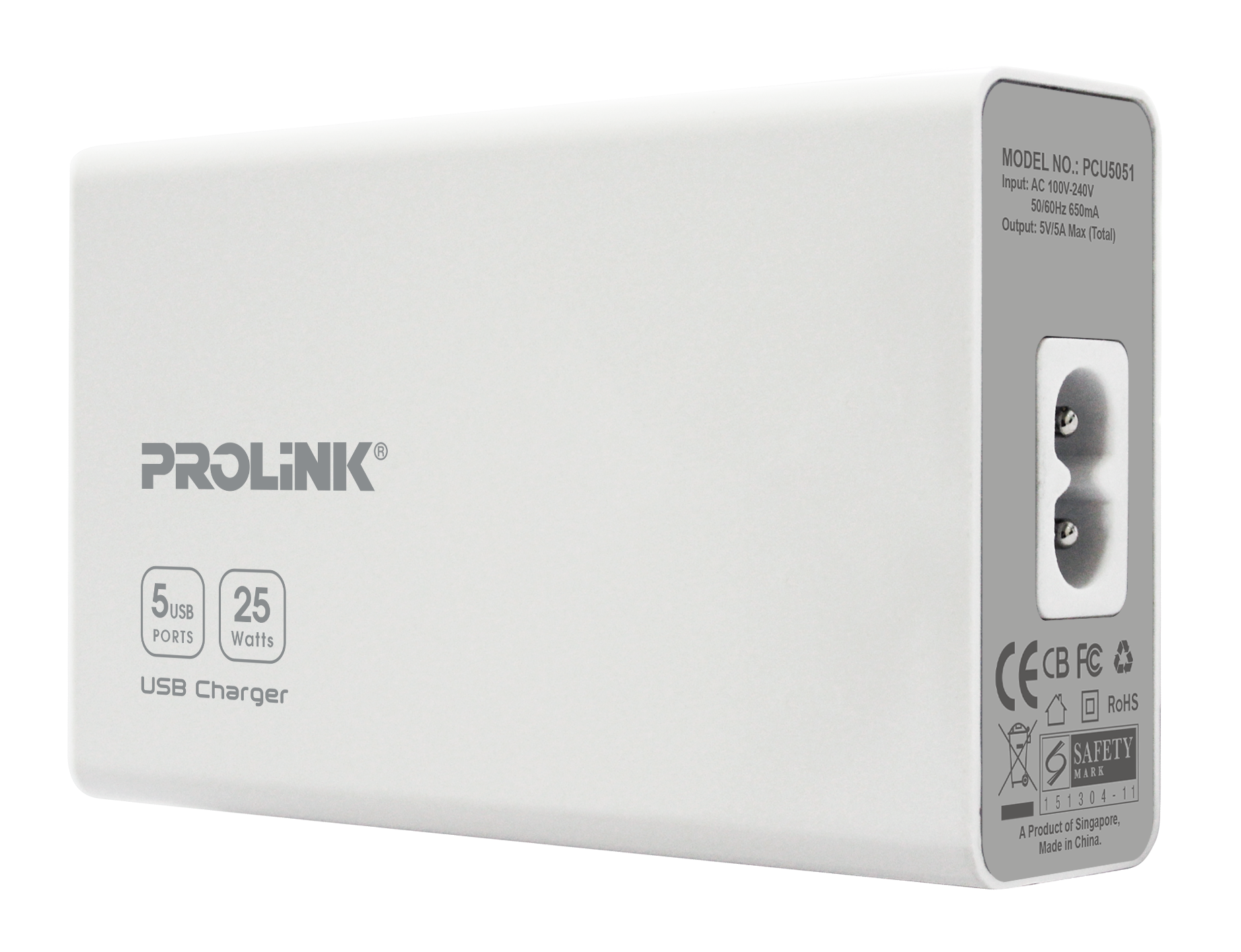 Củ sạc Prolink PCU5051 - 5 Cổng USB - Hàng Chính Hãng