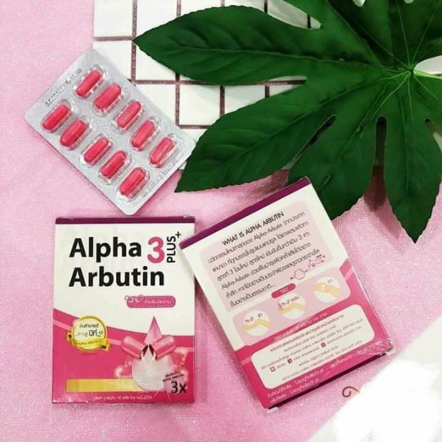 Viên bột kích trắng da Alapha arutin Thái Lan