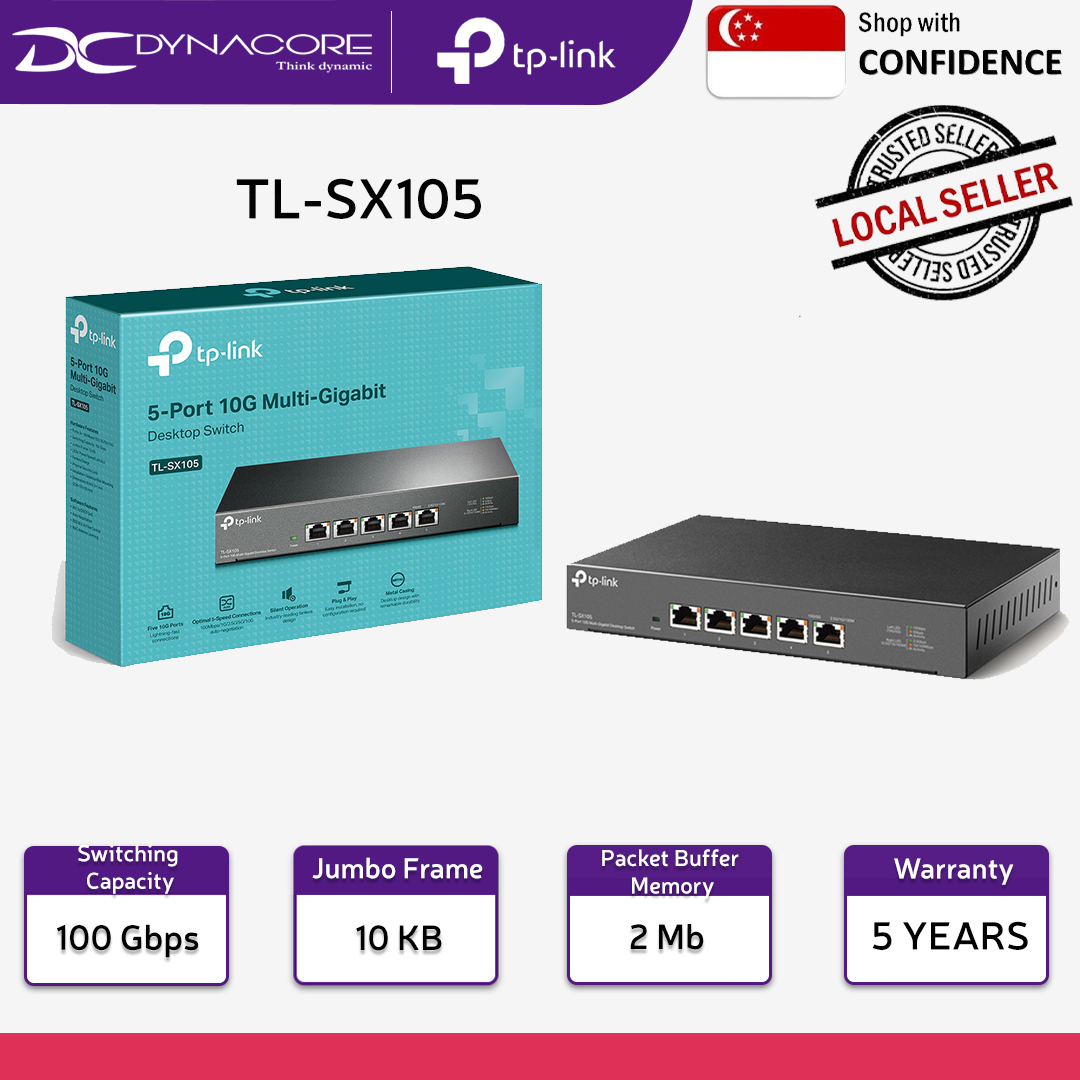 TP-Link 5ポート 10G スイッチ TL-SX105 楽天市場】【楽天1位 無償永久保証】Giga対応10/100/1000Mbps 5