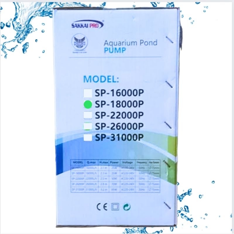 SAKKAI PRO SP 16000P Pompa Kolam Submersible Pump