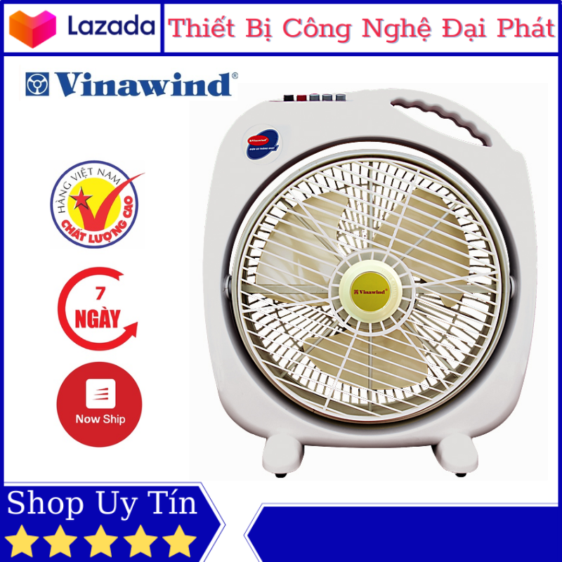Quạt Vinawind QH300 QH350 Quạt Hộp Công Suất Cao Với 3 Nấc Gió Tự Ngắt Khi Đổ