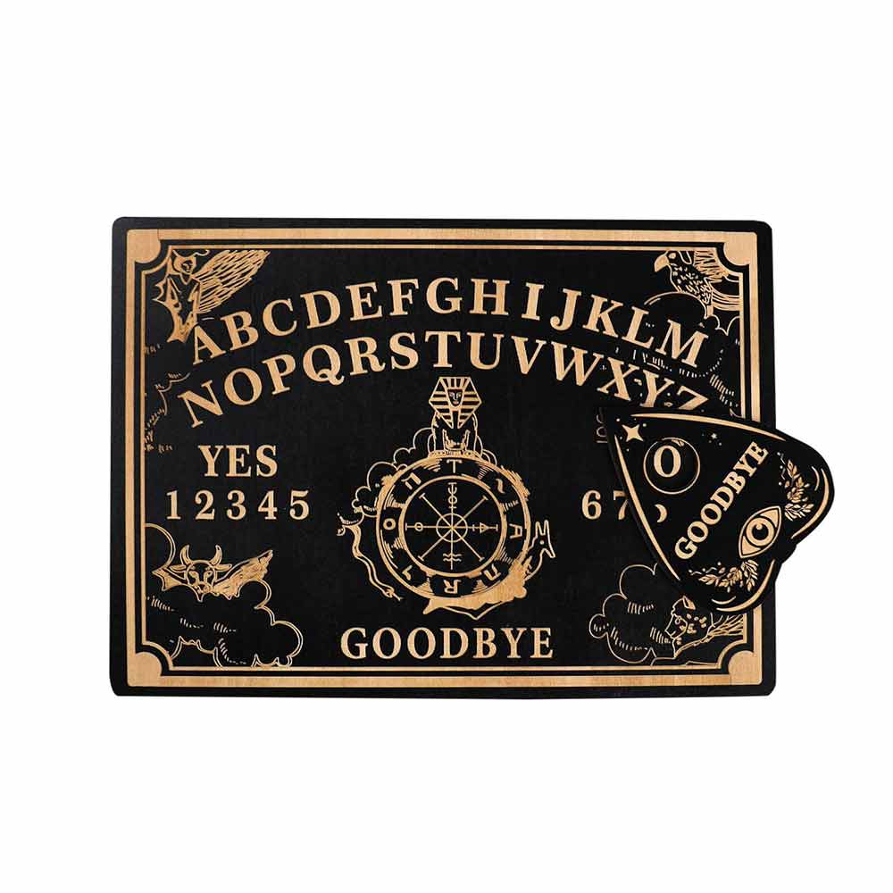 12in Ouija Board & Planchette Divination Pendulum Board Magic Engraved Boards Flipcharts