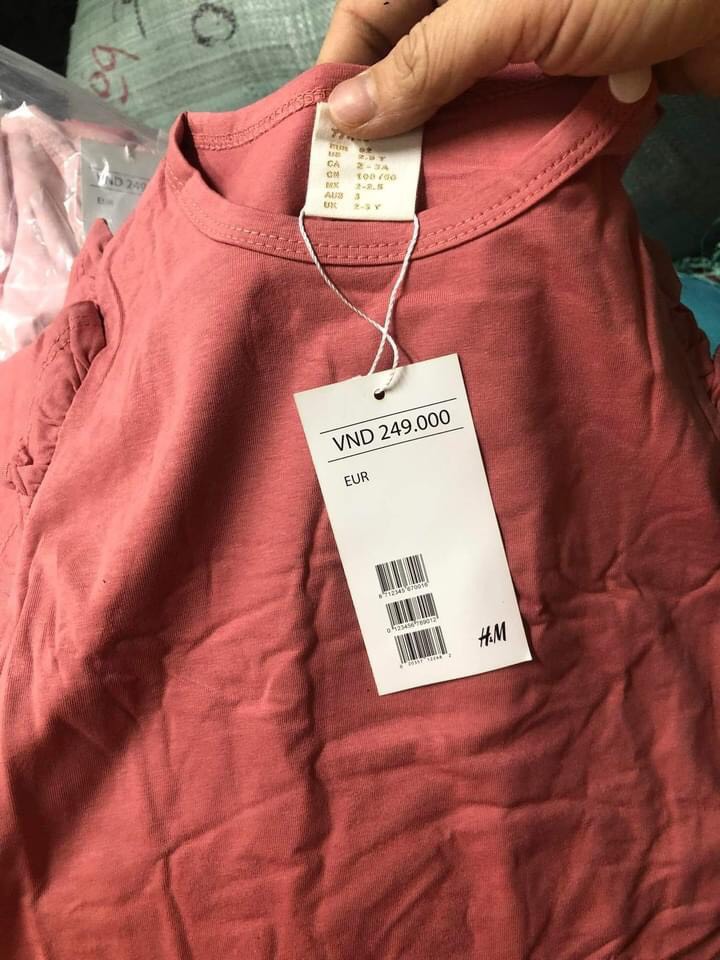 [THANH LÝ] BODYSUIT DÀI TAY BÉ GÁI SIÊU XINH [H&M] [NEW 100%]
