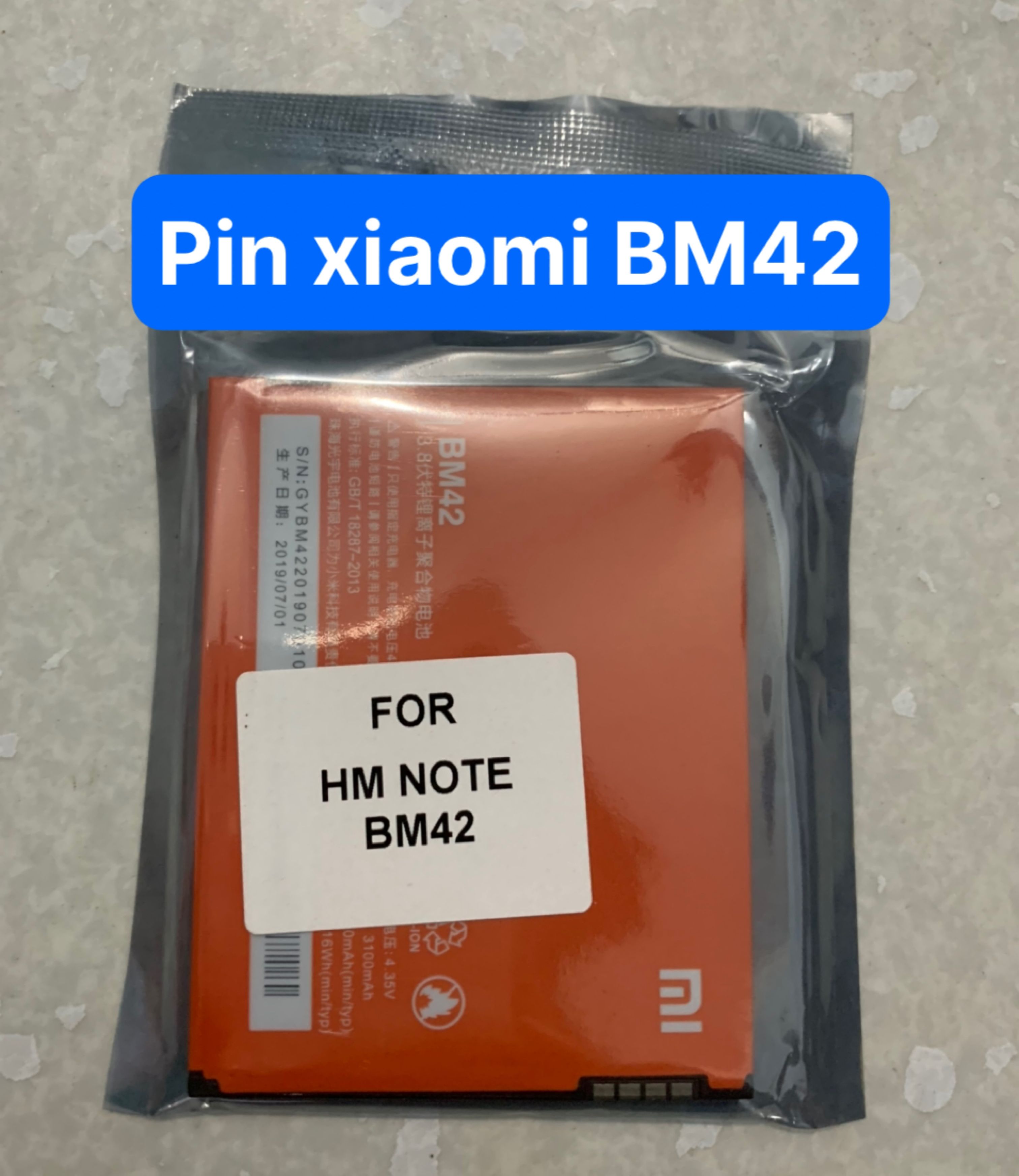 Pin Xiaomi Redmi Note Mã BM42