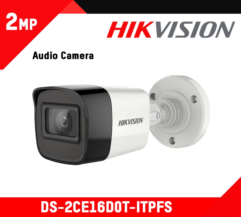 Camera Hikvision DS-2CE16D0T-ITPFS 2MP có micro thu âm