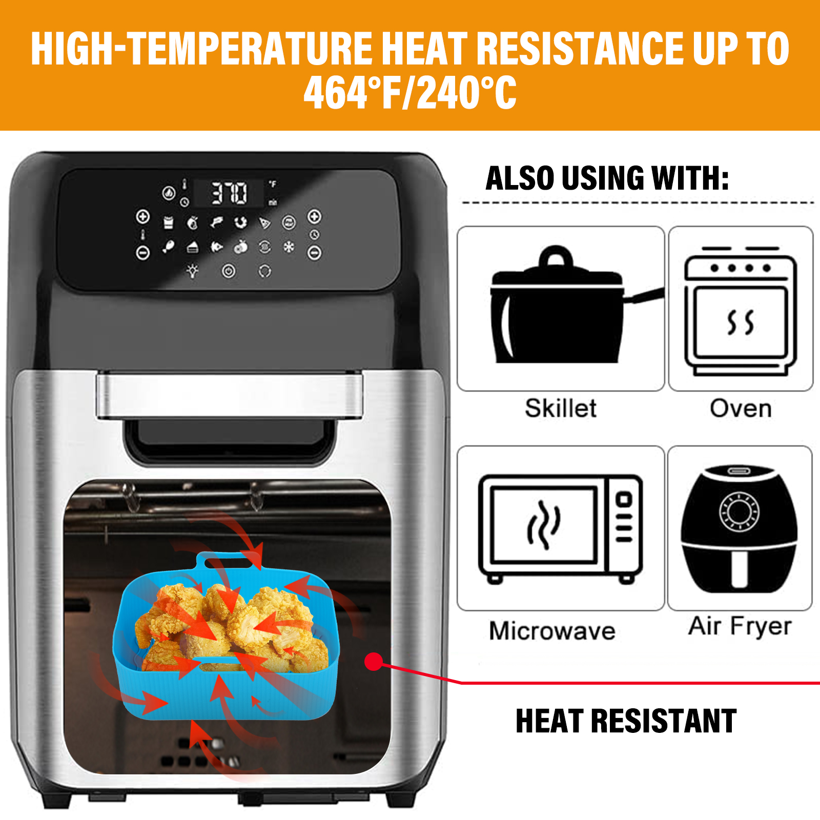 【Exclusive】 2PCs rectangular air fryer tray oven baking tray basket reusable liner dish for Ninja Foodi dz201 pan accessories.