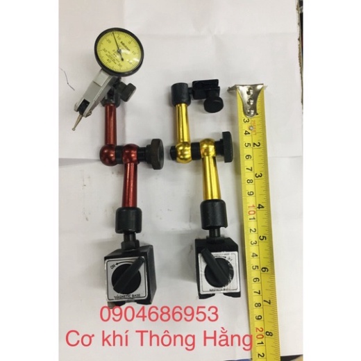 Bộ chân đế từ mini + đồng hồ chân què, độ chính xác cao, hàng Đài Loan cao cấp