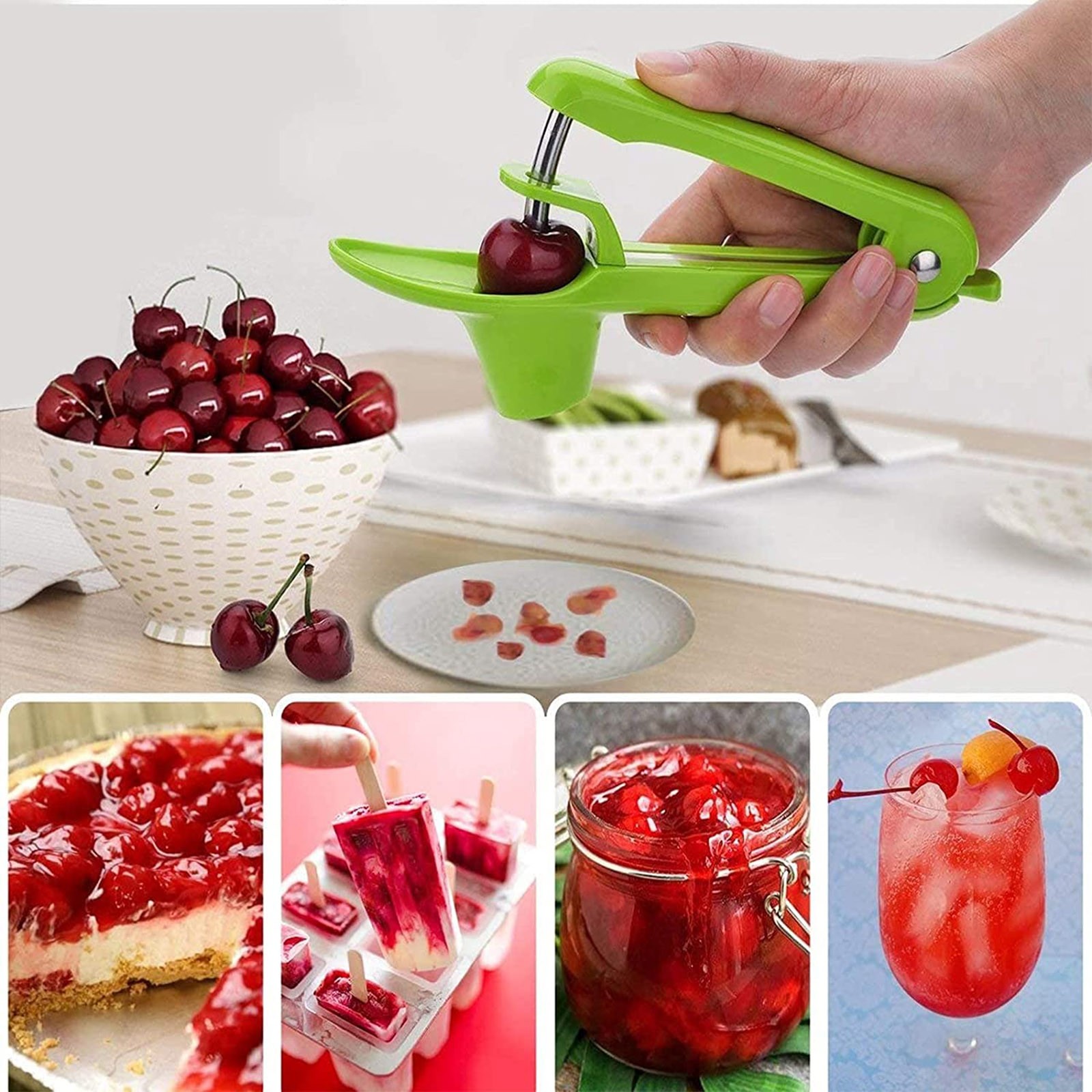 Fruit Olive Pitter Tool Seed Handheld Kitchen Fruit Remover Kit Machine XOIOE MALL
