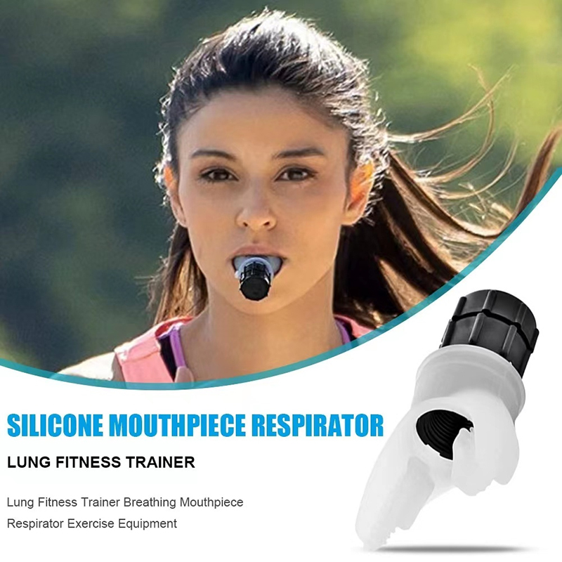 Breathing Trainer Lung Flexer Durable Fitness Exerciser Increases Lung Capacity Breath Adjustable Levels Respiratory Deep Breath. 