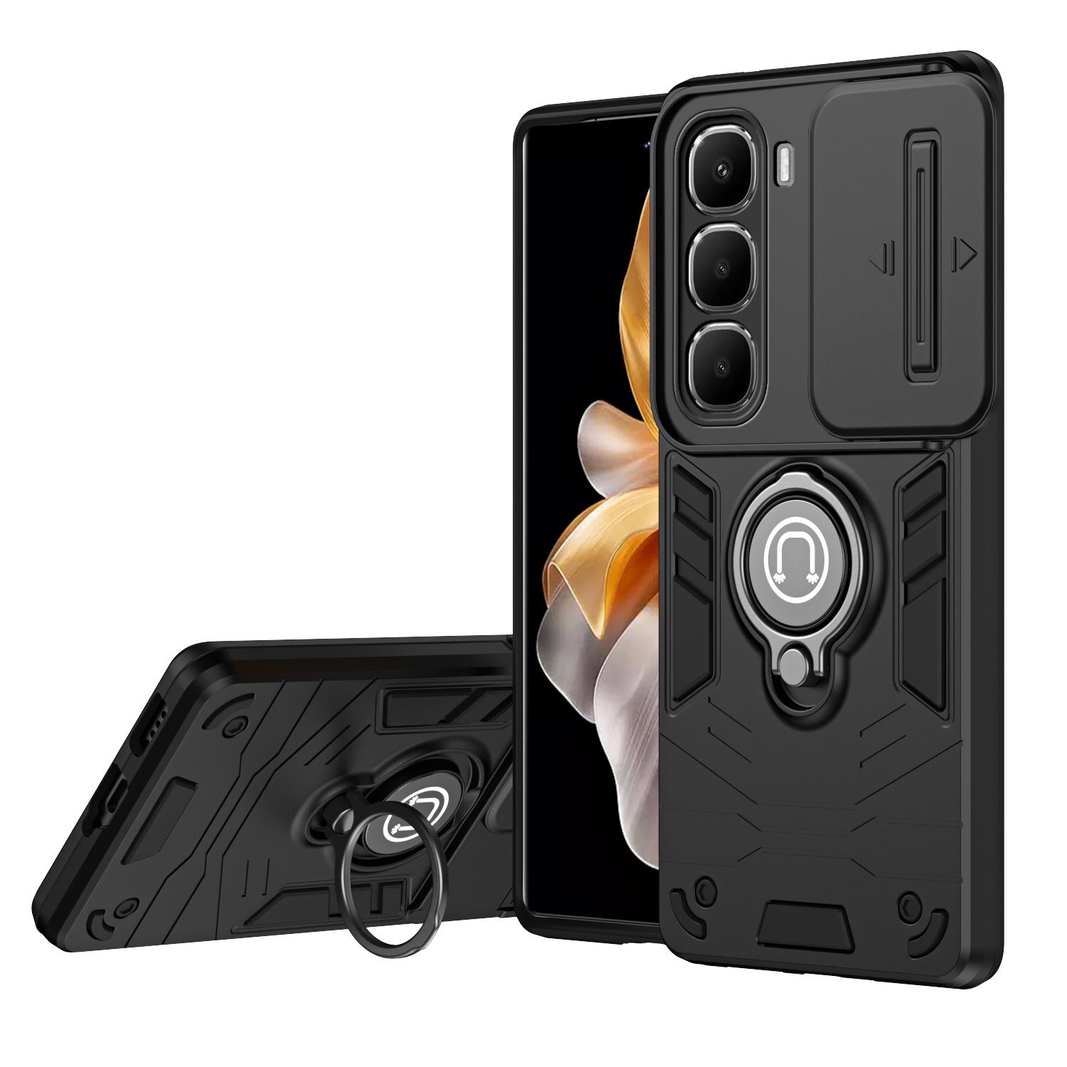 Phone case For infinix Hot 60i 60 Pro Plus Back cover Shockproof Armor Bumper Stand with Holder Ring Cover casing For infinix Hot 50 Pro Plus 50S 50X Cover cases.