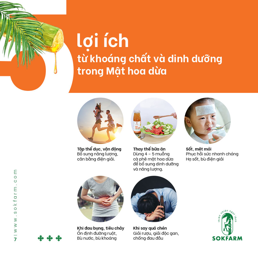 Mật hoa dừa Sokfarm (gói 250g)