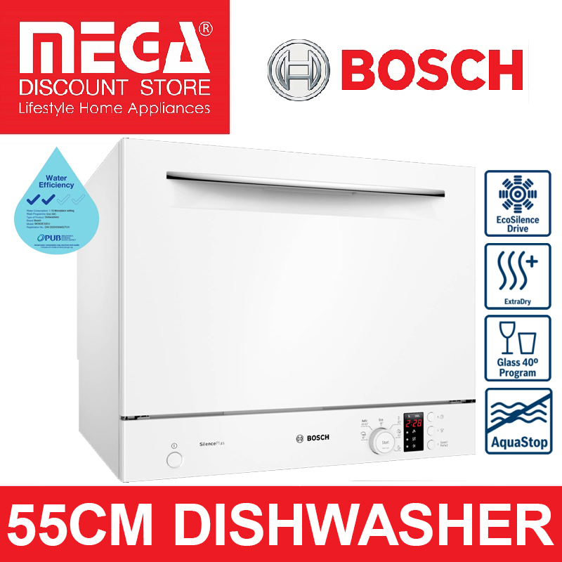 BOSCH SKS62E32EU 55CM FREESTANDING COMPACT DISHWASHER Lazada Singapore