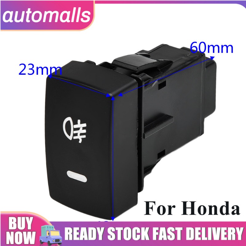 Rio automalls 5pin led car push button fog light switch with wire for honda civic accord crv