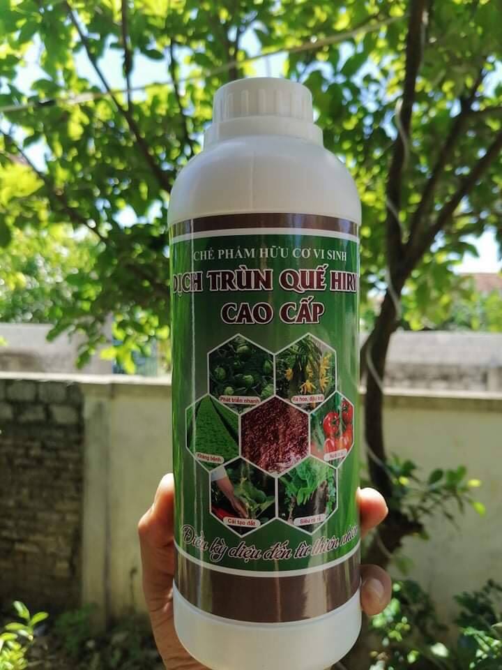 Phân bón hữu cơ cao cấp dịch trùn quế HIRYO - Chai 500ml
