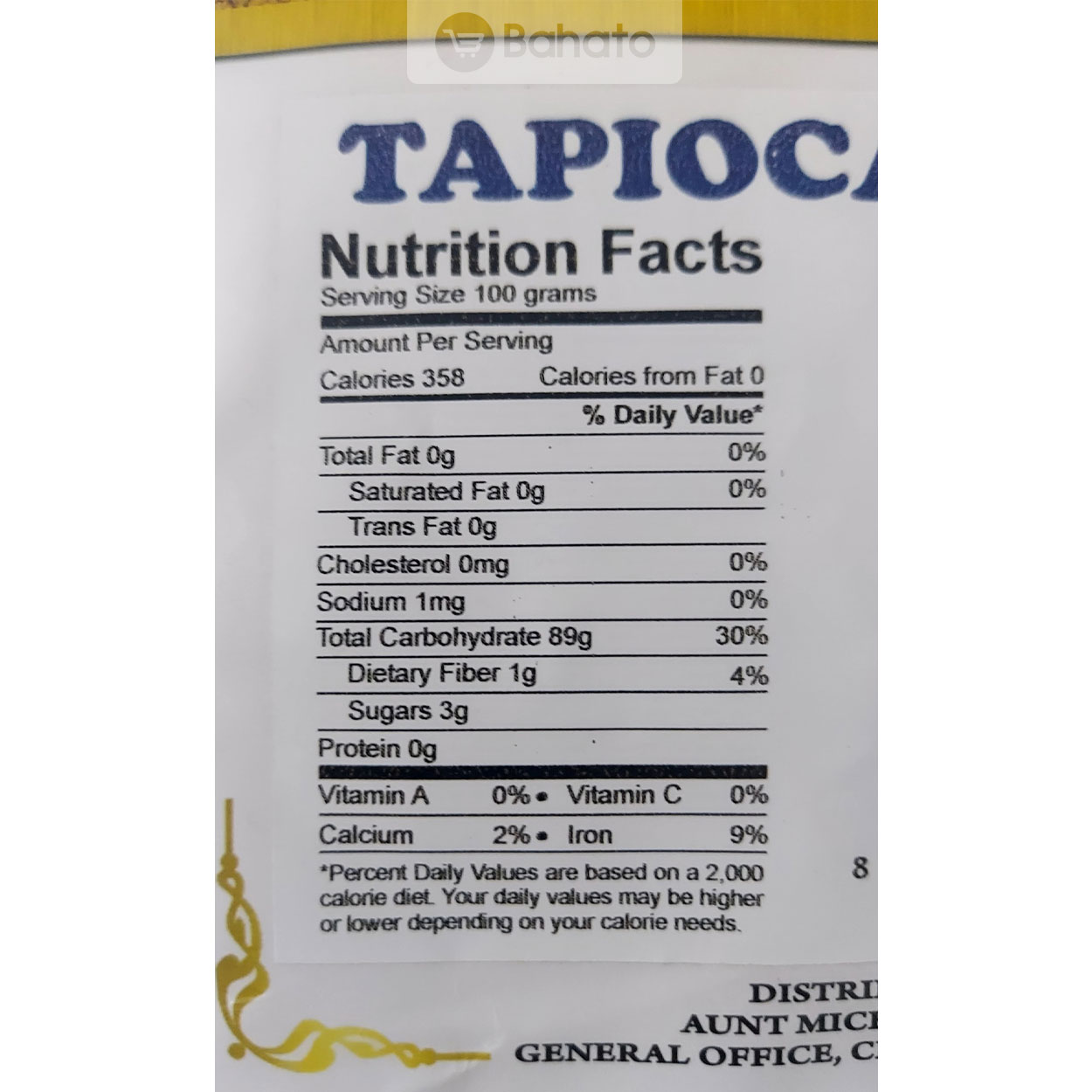 Bột năng (Tapioca flour) Aunt Michelle gói 1kg