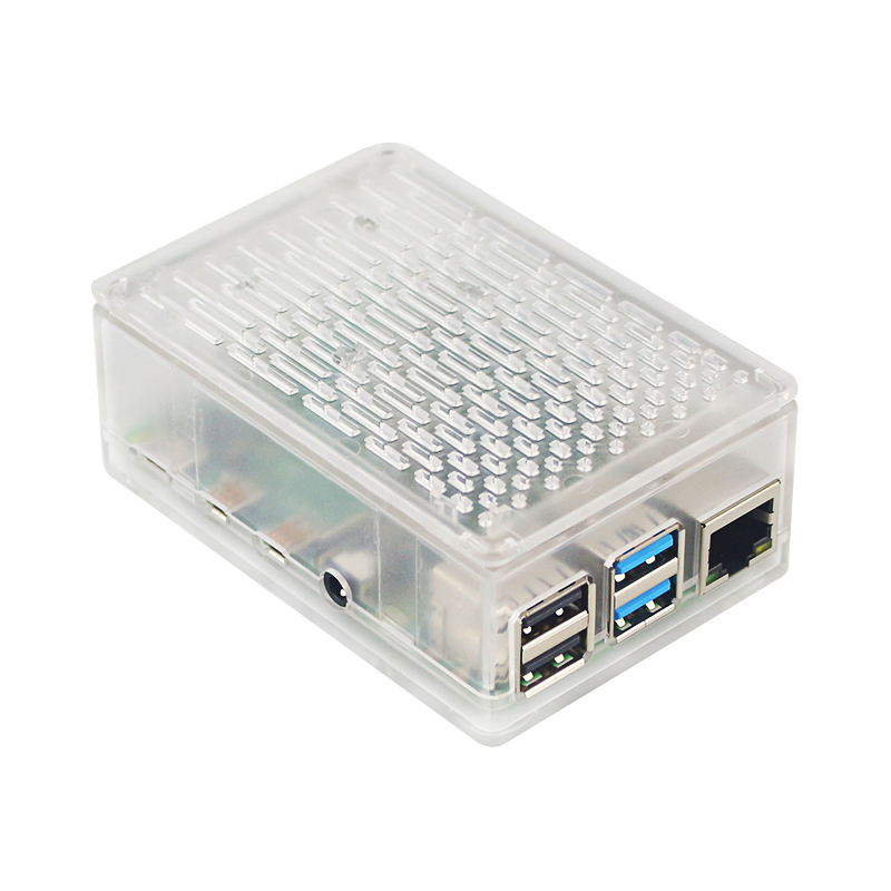 Raspberry%20Pi%204%20Model%20B%20ABS%20Case%20Grid%20Cooling%20with%20Cooling%20Fan%20Black%20Transparent%20Plastic%20for%20Raspberry%20Pi%204%20-%20Image%206