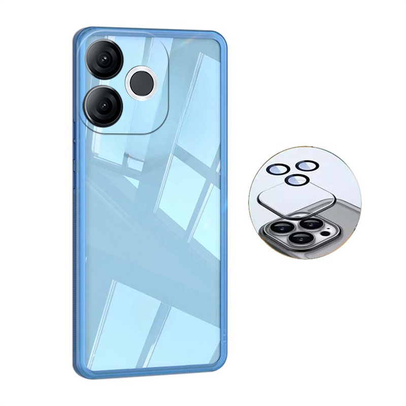 New Phone case itel A80 Back cover Camera Protection Semi Transparent Soft Silicone Shockproof with Lens Protector Films For itel A80 A70 A50 A80 case.