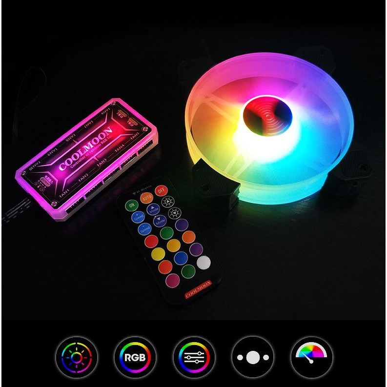 FAN Led COOLMOON Y1 RGB