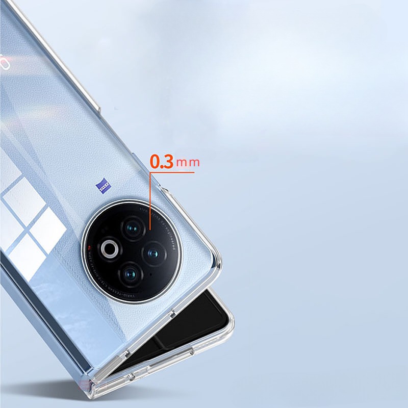 Phone case Vivo X Fold 3 Pro Transparent Anti-oxidation Clear Silicone for Back Cover vivo X Fold 3Pro cases.