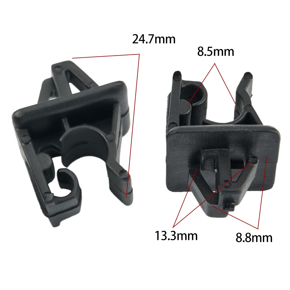 Practical Clips Set Replacement Spare.accessories Accessory Kit 2pcs Black