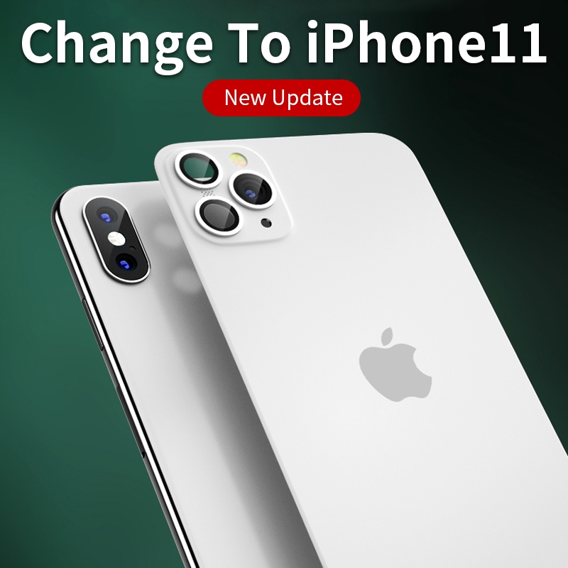 iPhone X, XS, XS MAX to 11 PRO, 11 PRO MAX Converter Sheet and Back Protection.