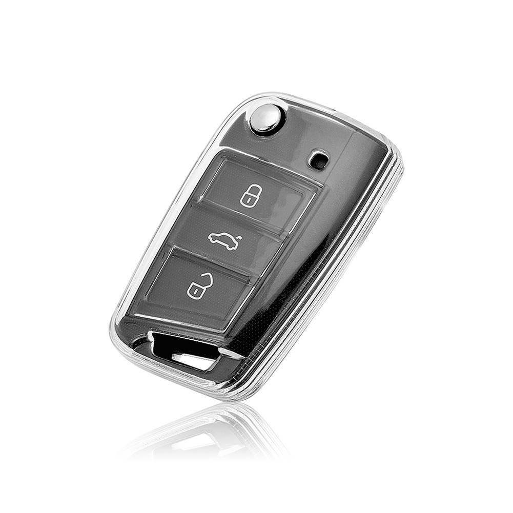 FG TPU Soft Car Transparent Key Case Remote Control Protect Cover Auto ...