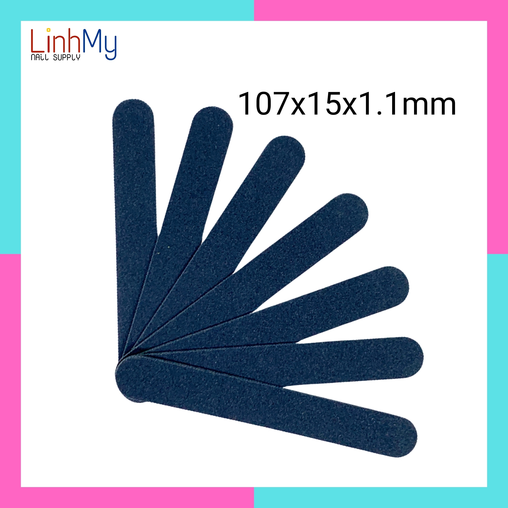 Dũa móng tay mini màu đen nhám mịn