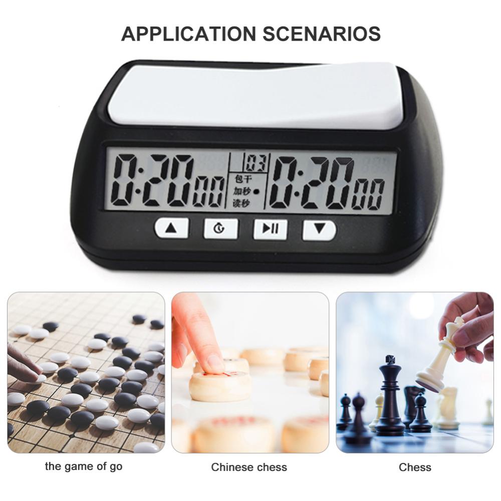 Professional Board Game Stopwatch Count Up Down Competition Hour Meter Table Games Chess Clock Timer for International Chess