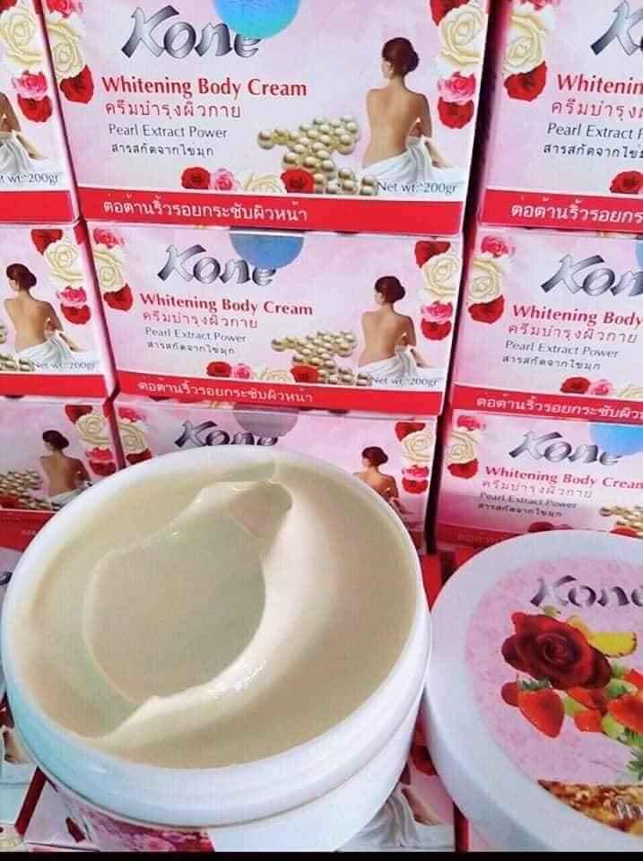 Kem body siêu trắng Koné Thái Lan (hoa hồng+ngọc trai)