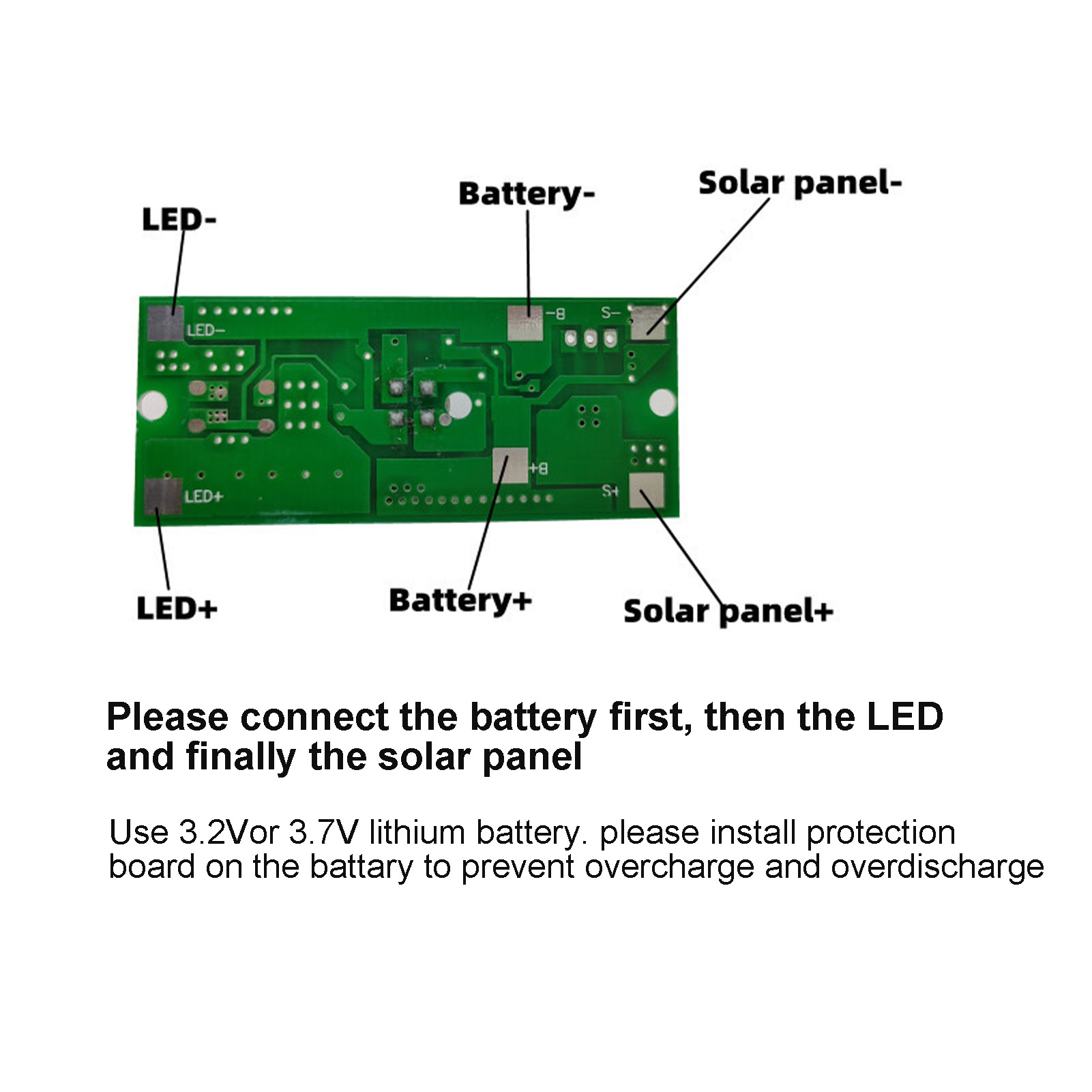 Controller Module Solar Circuit Board Stable Human Body Induction with Remote Control for Garden for Street Light