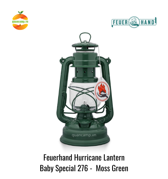 Đèn bão đèn dầu cổ điển cắm trại dã ngoại Baby Special 276 Feuerhand - Chính hãng Đức