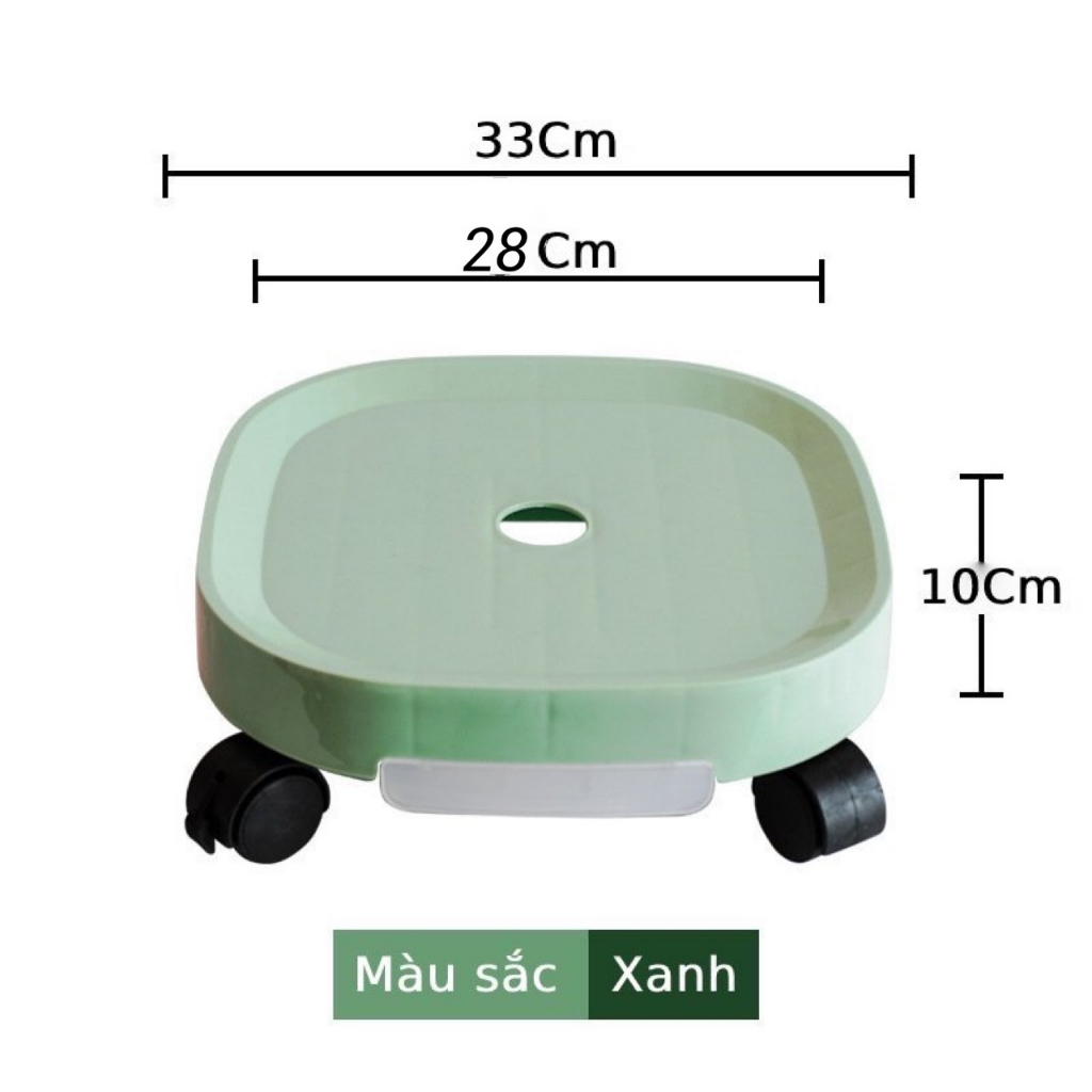 Đế kê chậu cây-đế lót chậu hoa ,cây cảnh có bánh xe di chuyển đa năng , khay hứng nước tiện lợi